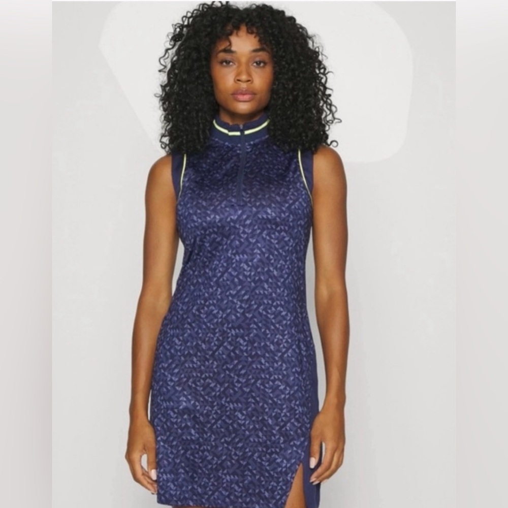 Callaway TrueSculpt™ Navy Sleeveless Golf Dress S EUC
